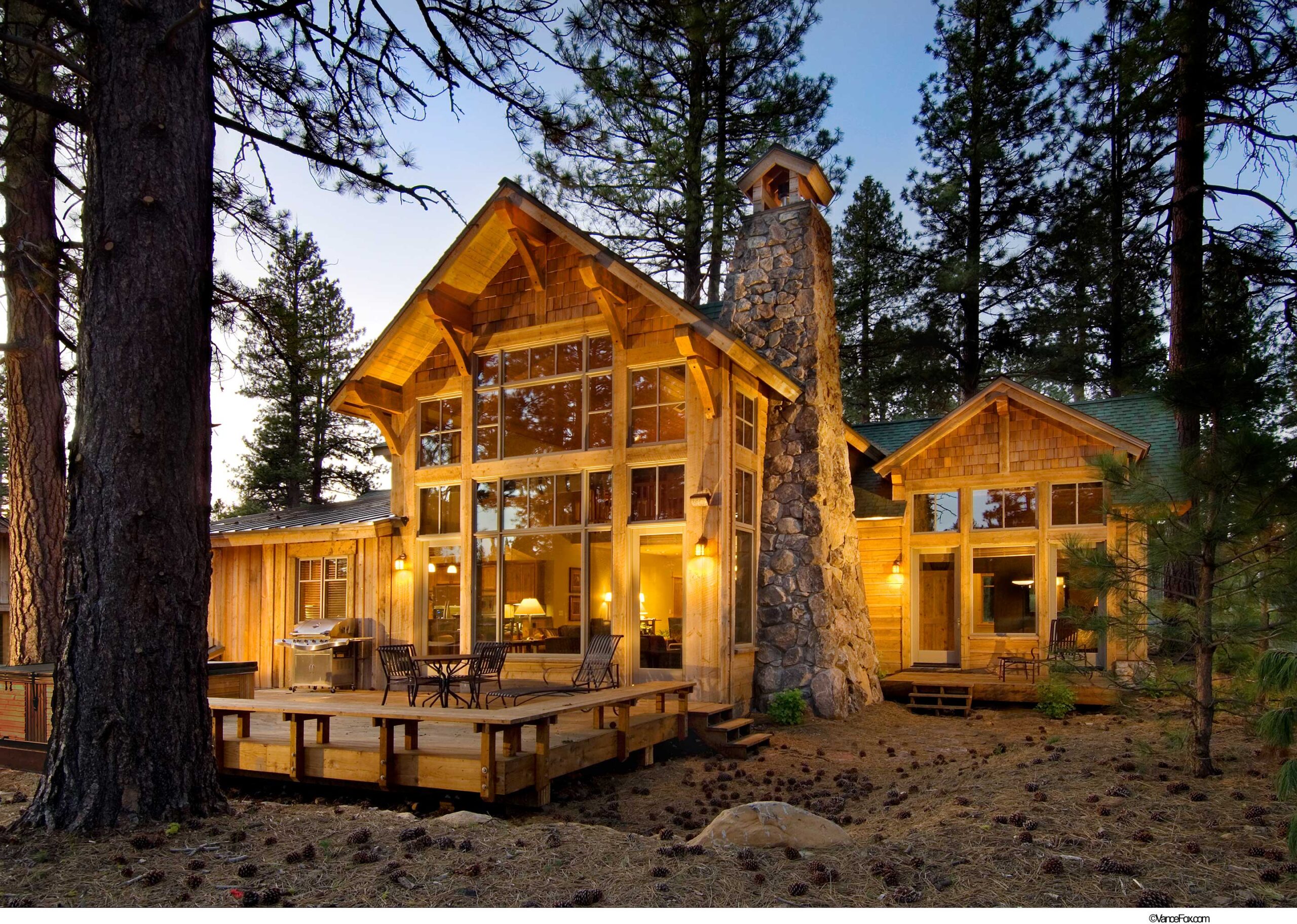 Do people go to the cabins in the summer?