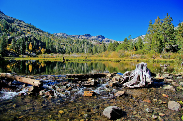tahoe lake at midday