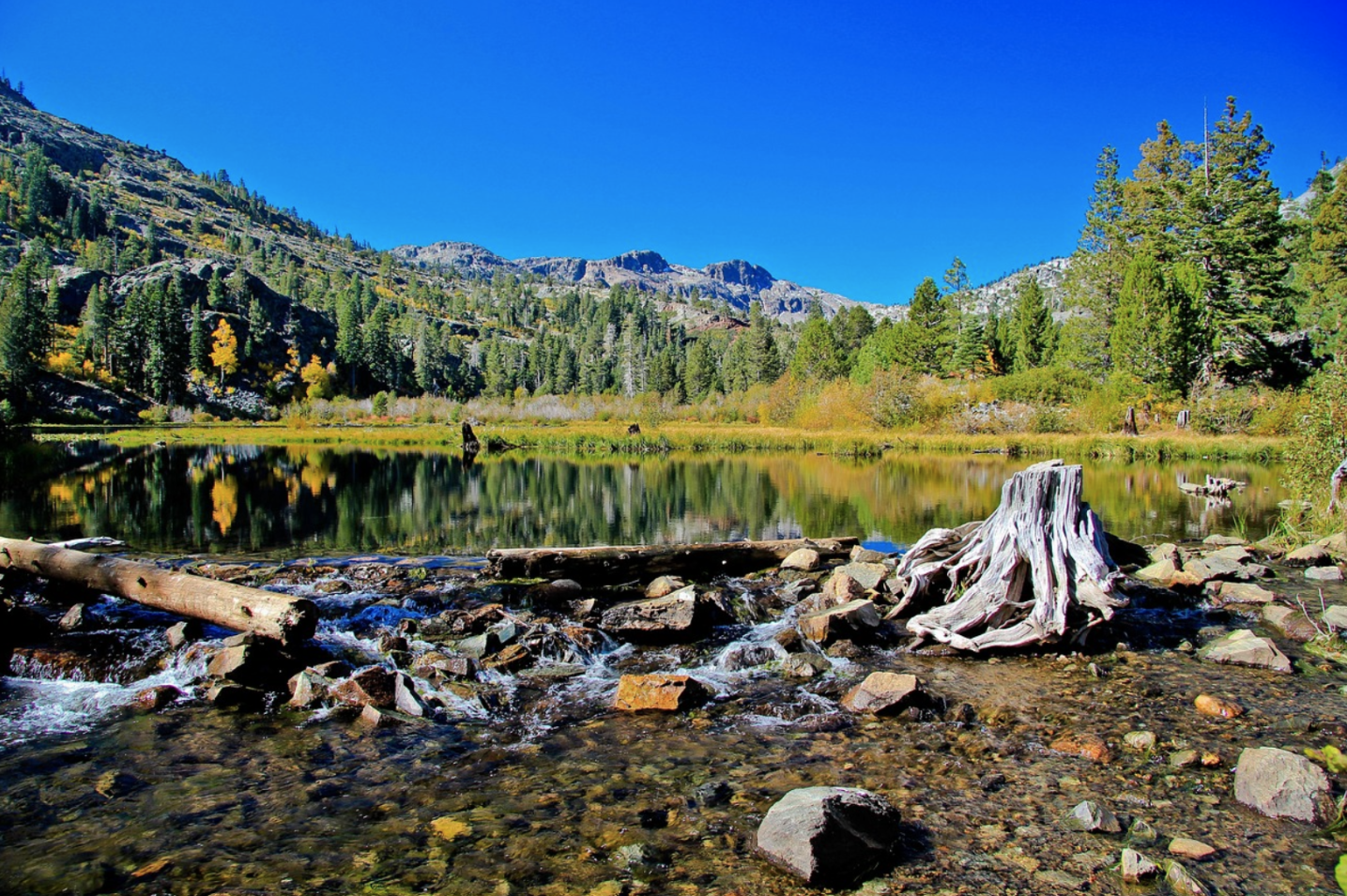 tahoe lake at midday